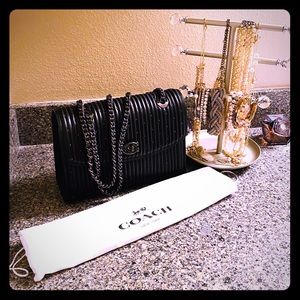 Coach Quilted Parker with Rivets (Black)